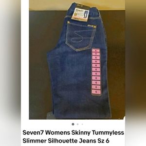 Seven7 Tummyless skinny jeans. Size 6. NWT
